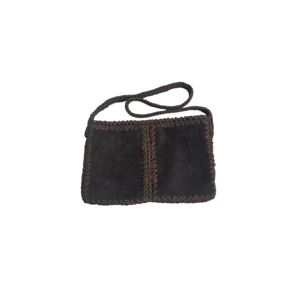 Vintage Walborg Brown Suede Handbag - 1960s Style